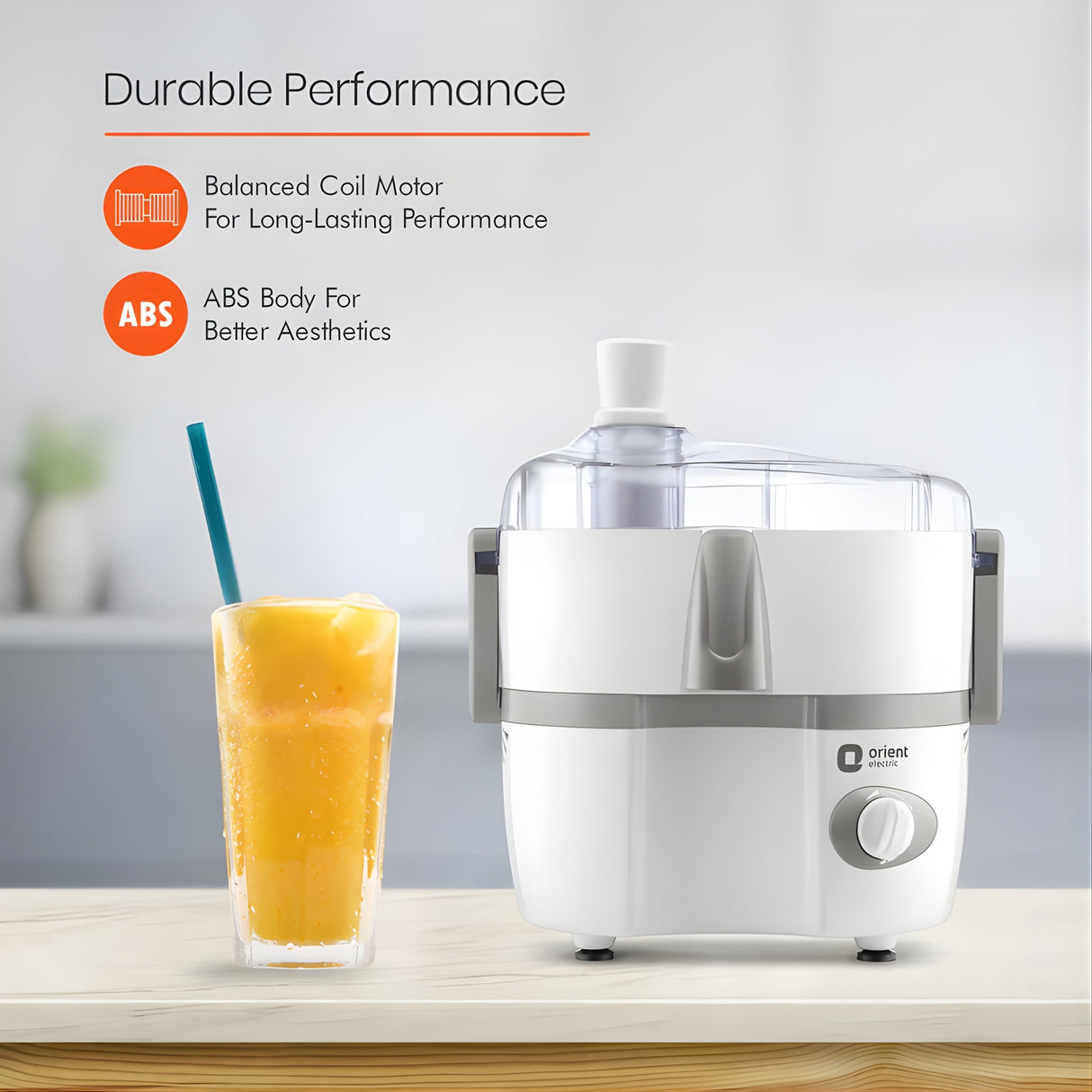 Orient Aisha JMAS45G2 450 W 2-Jar Juicer Mixer Grinder - white_2