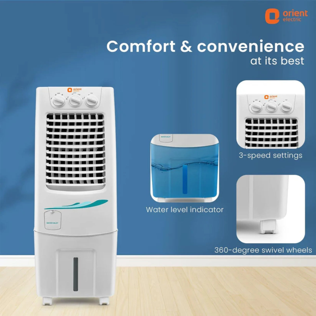 Orient CP3001H Personal Air Cooler 30 L - White_4
