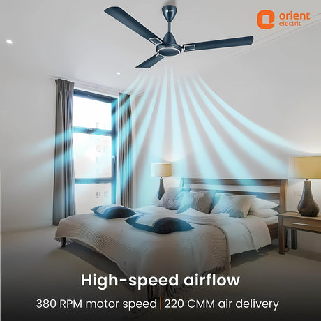 Orient Falcon Deco 48" Ceiling Fan - Aqua Teal_2