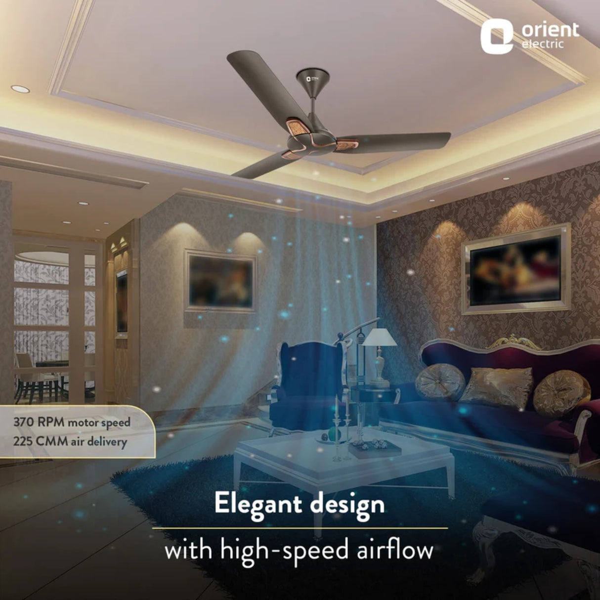 Orient Jazz Trendz Ceiling Fan 1200 mm - Metallic Bronze Cop_4