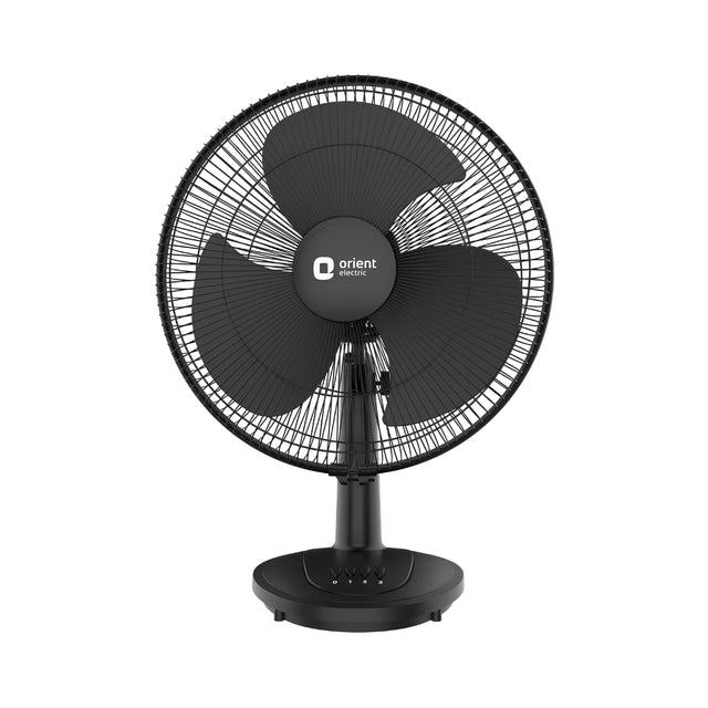 Orient Table 27 Neo Table Fan 400 mm - Black_Front View