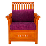 Orlando Pro Regal Sofa Set (3+1+1 Seater) - Teak Finish