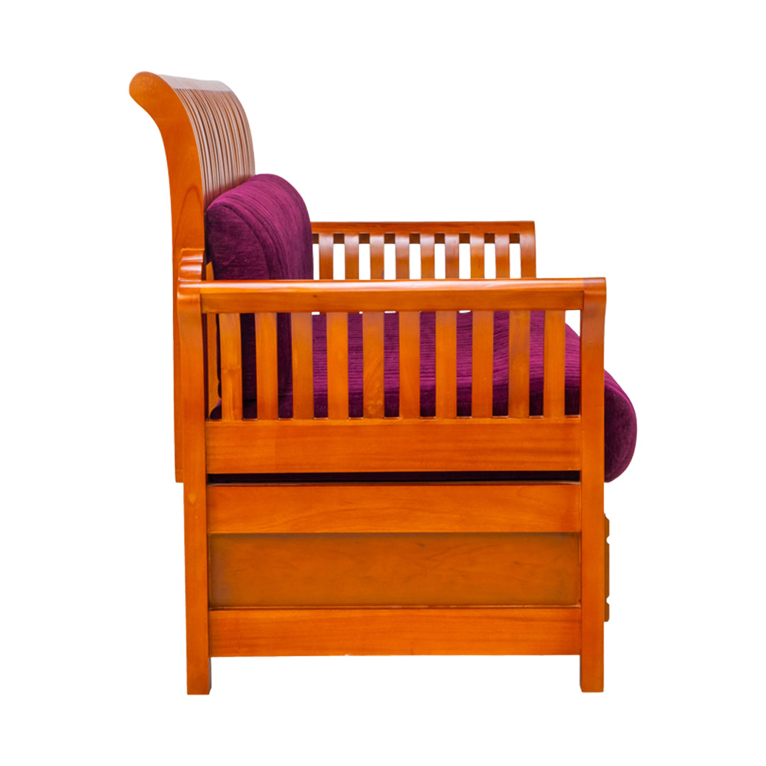 Orlando Regal Sofa Set (3+1+1-Seater) - Teak Finish_6