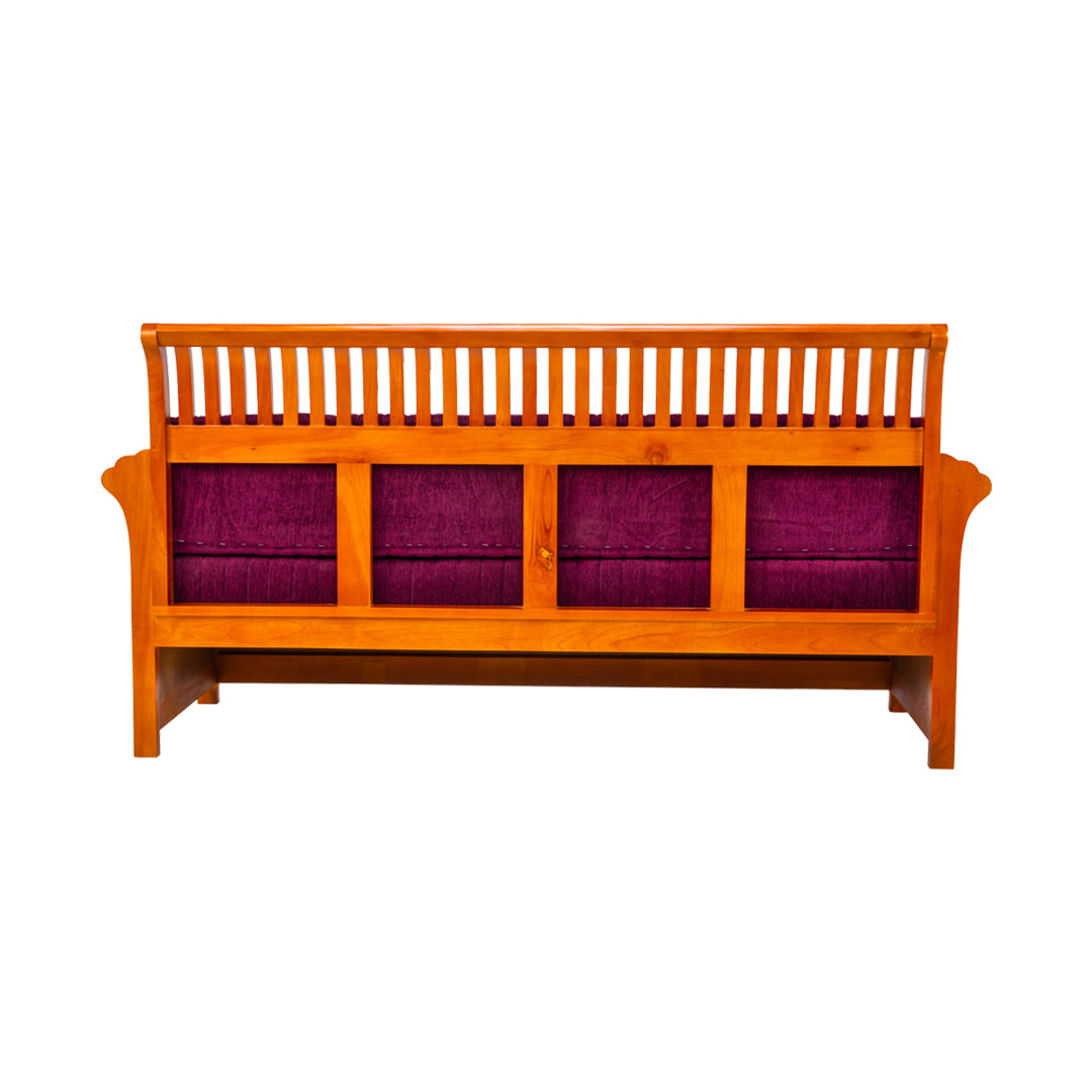 Orlando Regal Sofa Set (3+1+1-Seater) - Teak Finish_8