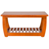 Oxford Pro Wooden Coffee Table - Teak Finish