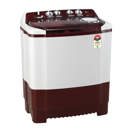 LG P8035SRAZA Semi-Automatic Washing Machine 8 Kg - Burgundy