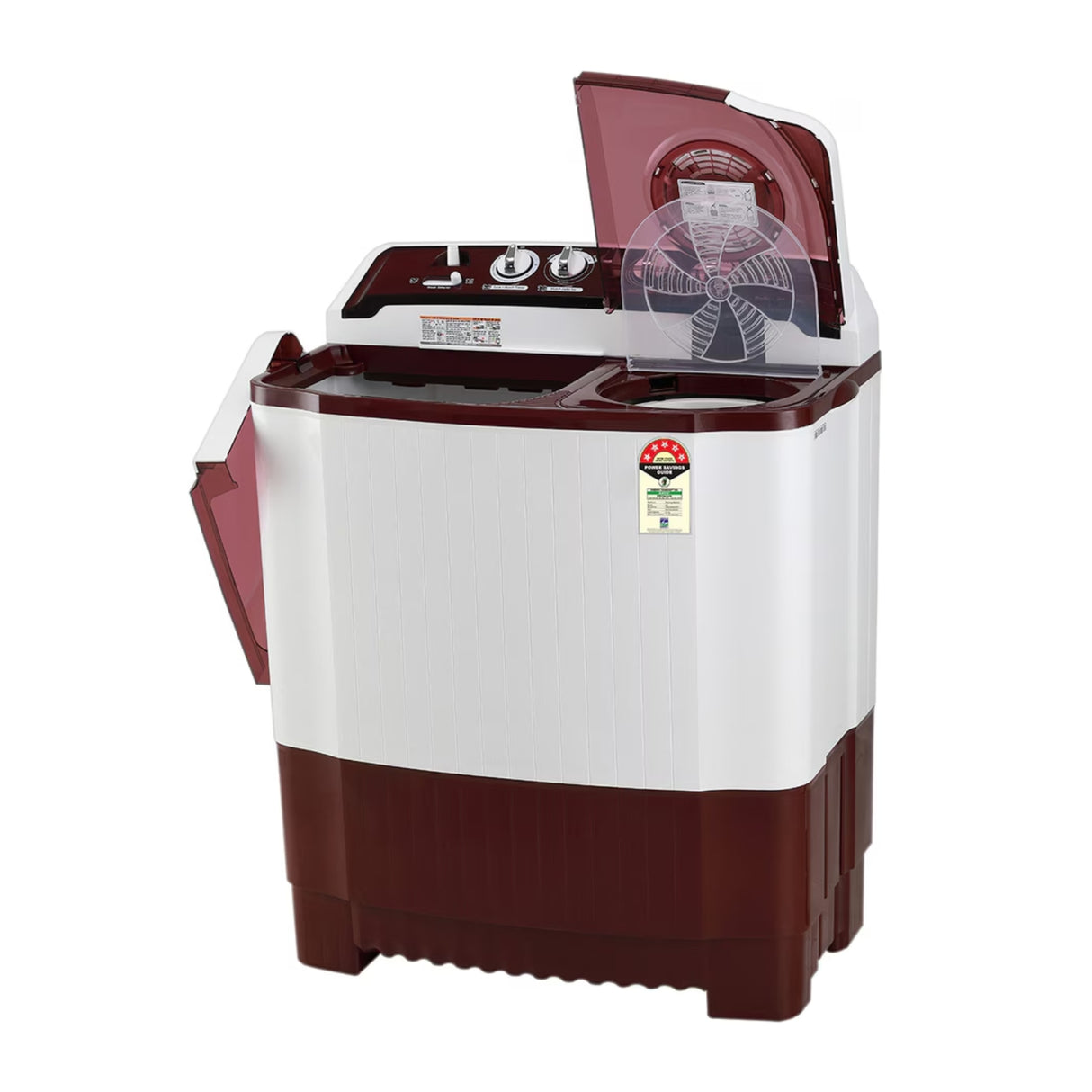 LG P8035SRAZA Semi-Automatic Washing Machine 8 Kg - Burgundy