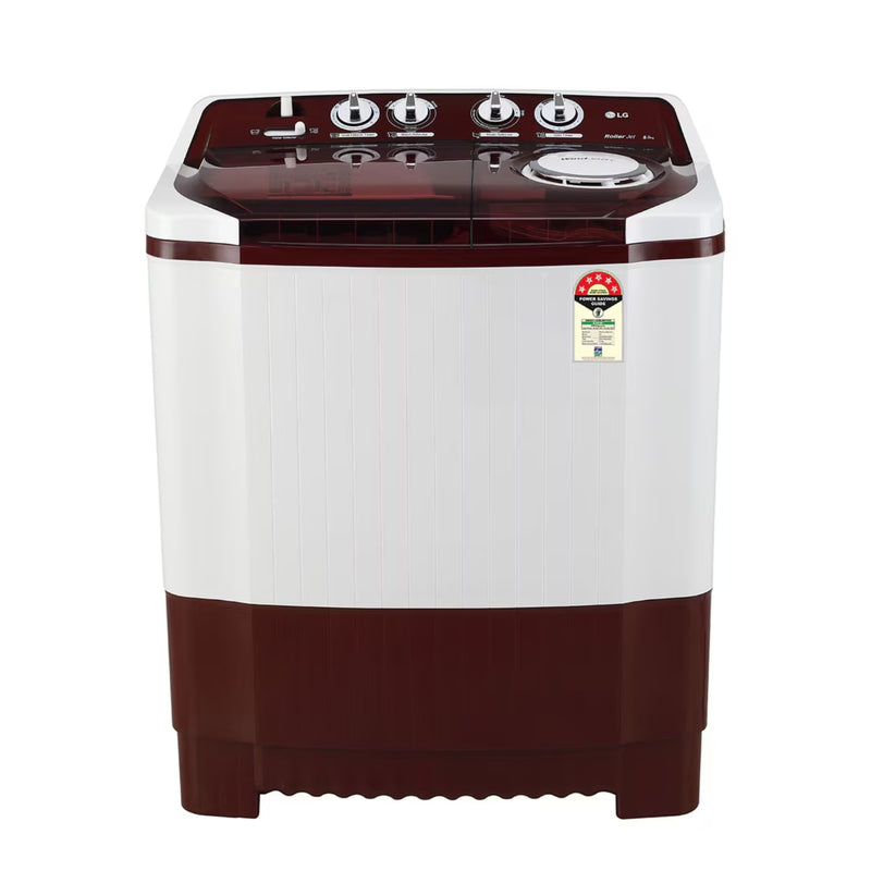 LG P8035SRAZA Semi-Automatic Washing Machine 8 Kg - Burgundy