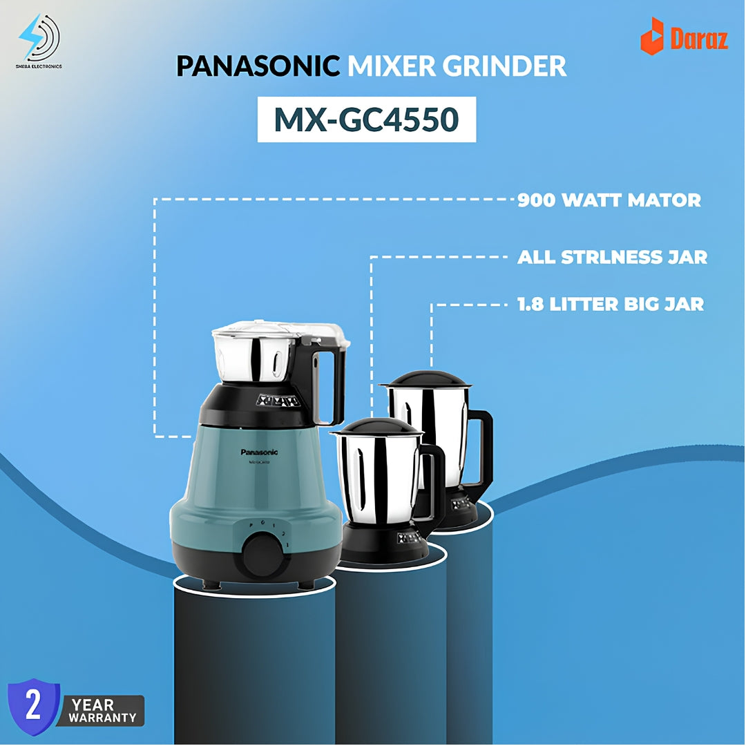 PANASONIC - MX-GC4550 CORAL BLUE-DOM PANASONIC MIXER  UPTO 900W2