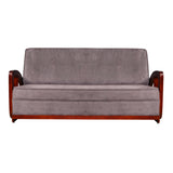 Peru Wooden Sofa 3 Seater - Teak Finish