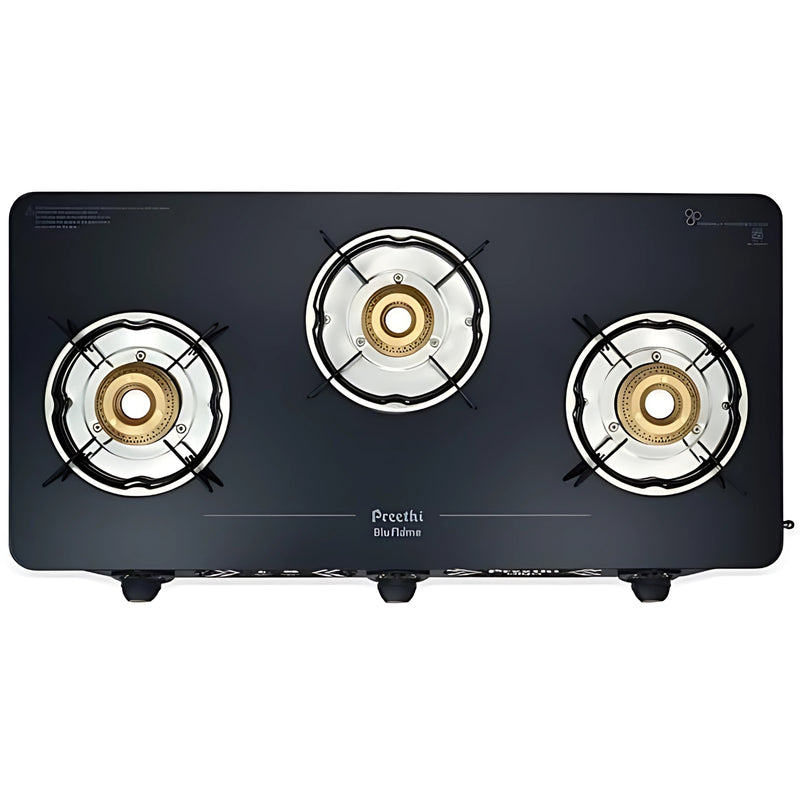 Preethi Alya GTS 413 3Burner Gas Stove - Black