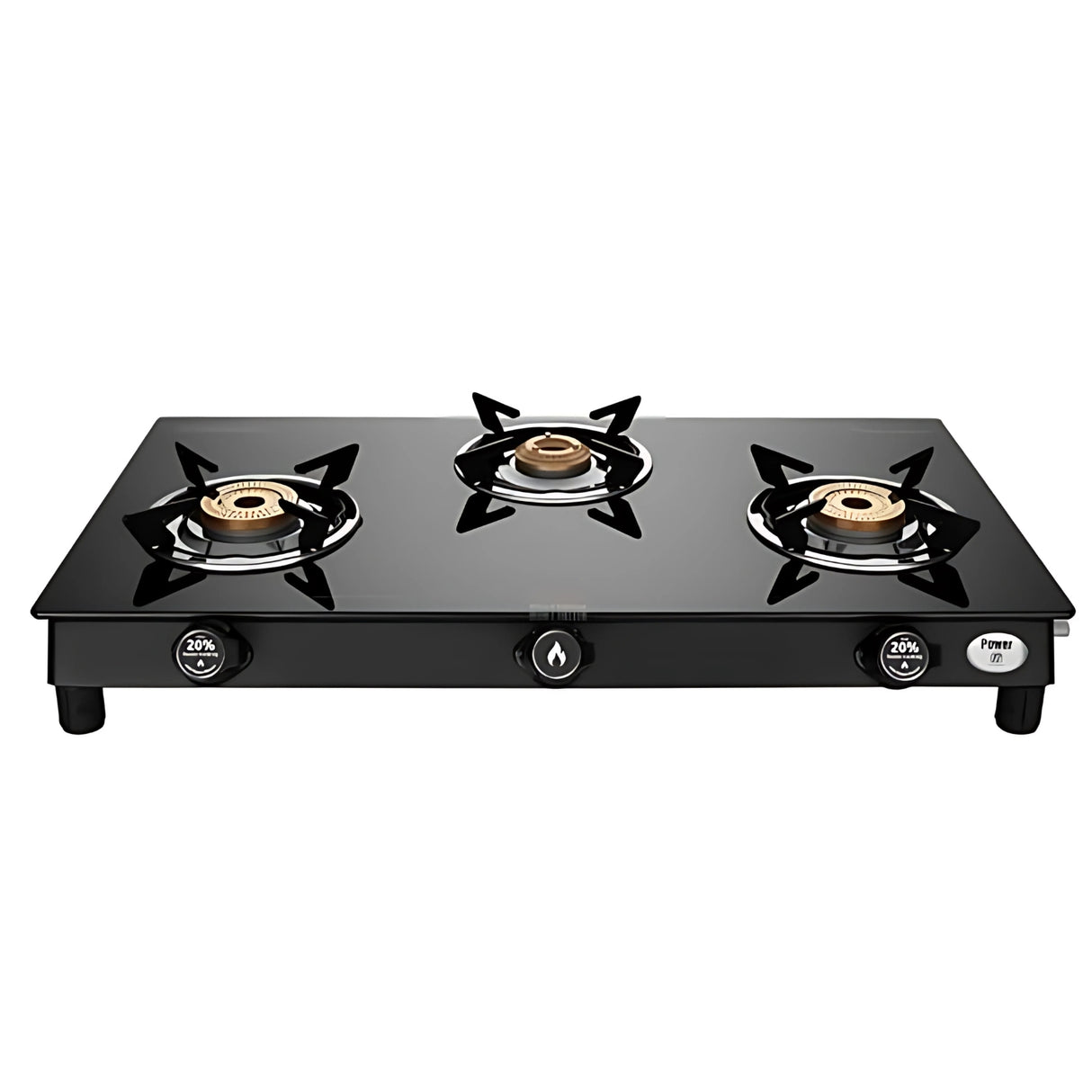 Preethi GTS 40 Sparkle Power Duo 3 Burner Gas Stove - Black