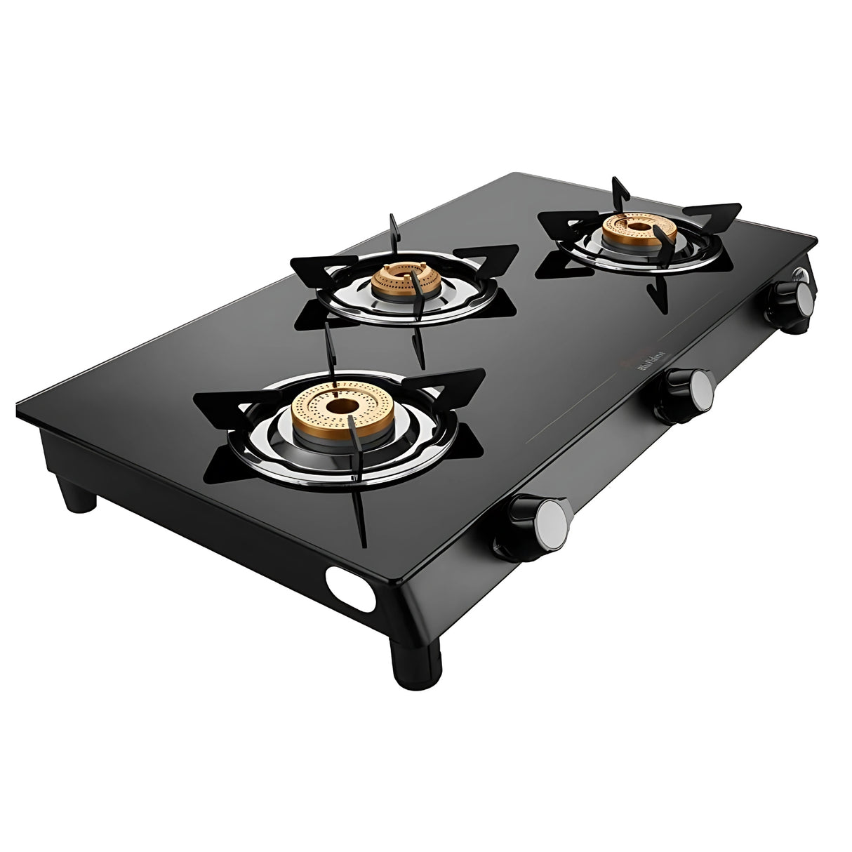 Preethi GTS 40 Sparkle Power Duo 3 Burner Gas Stove - Black