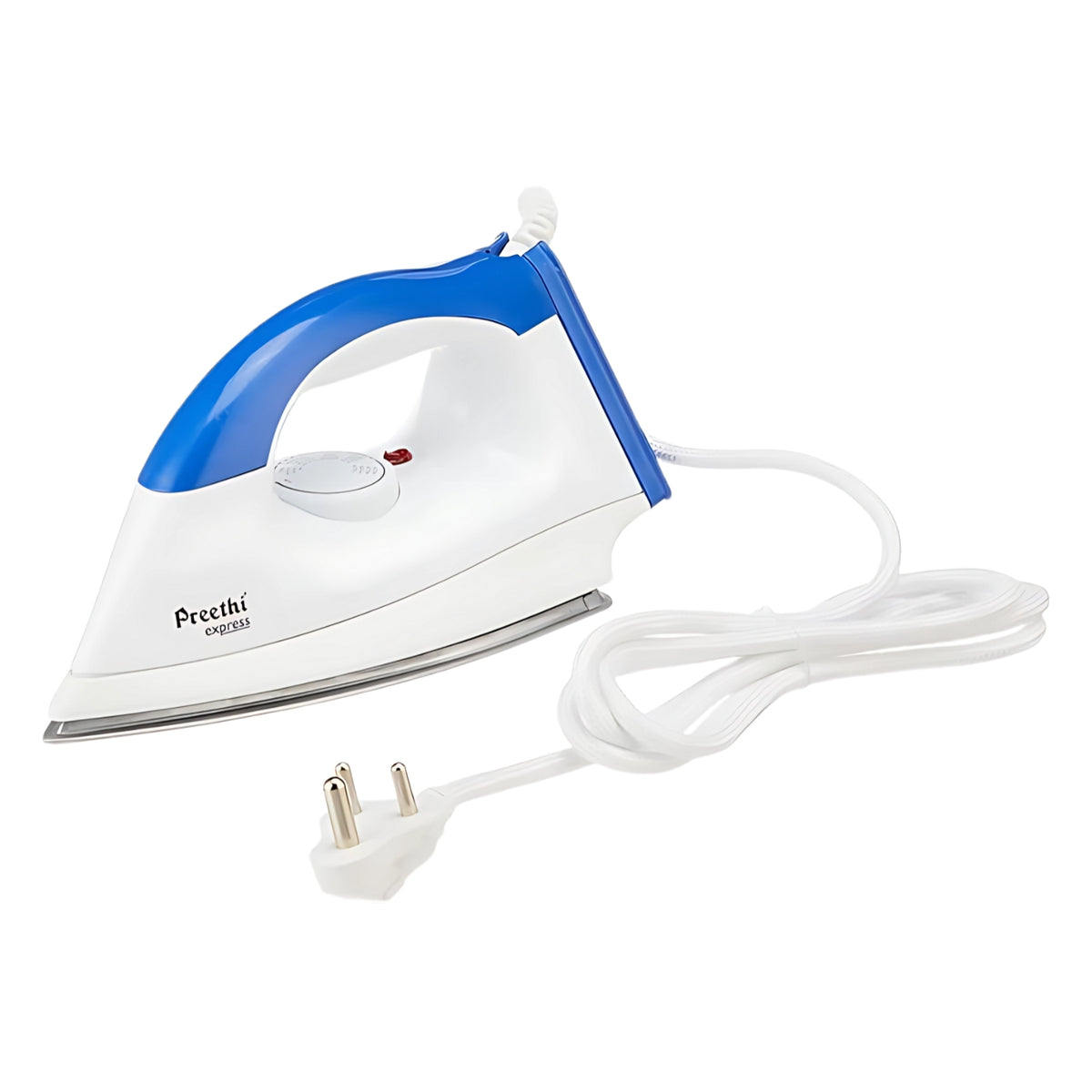 PREETHI Express Dry Iron Box DI-506 1000 Watts - White and Blue_2