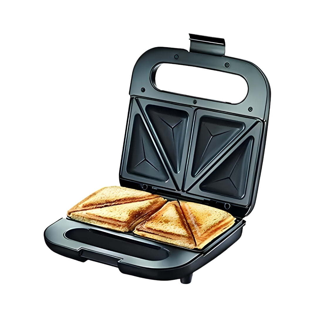 PRESTIGE PSDP 01 42267 2-Slice 750 W Deep Plate Sandwich Maker – Black_Front View