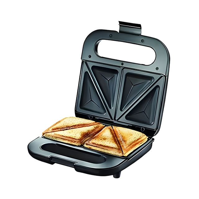 PRESTIGE PSDP 01 42267 2-Slice 750 W Deep Plate Sandwich Maker – Black_Front View