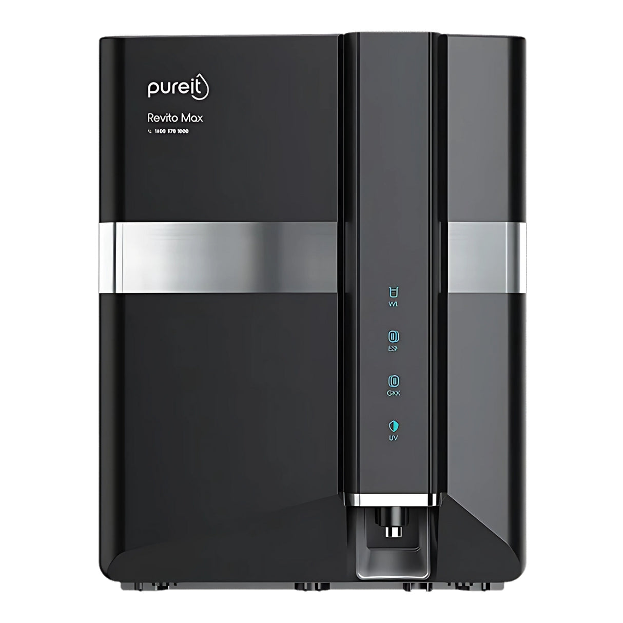 Pureit RO+UV+MF  Revito Max WR5940P Water Purifier 9 L - Black
