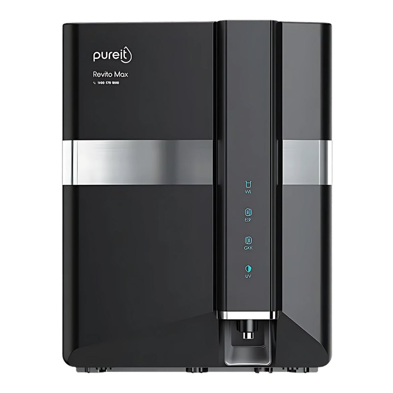 Pureit RO+UV+MF  Revito Max WR5940P Water Purifier 9 L - Black