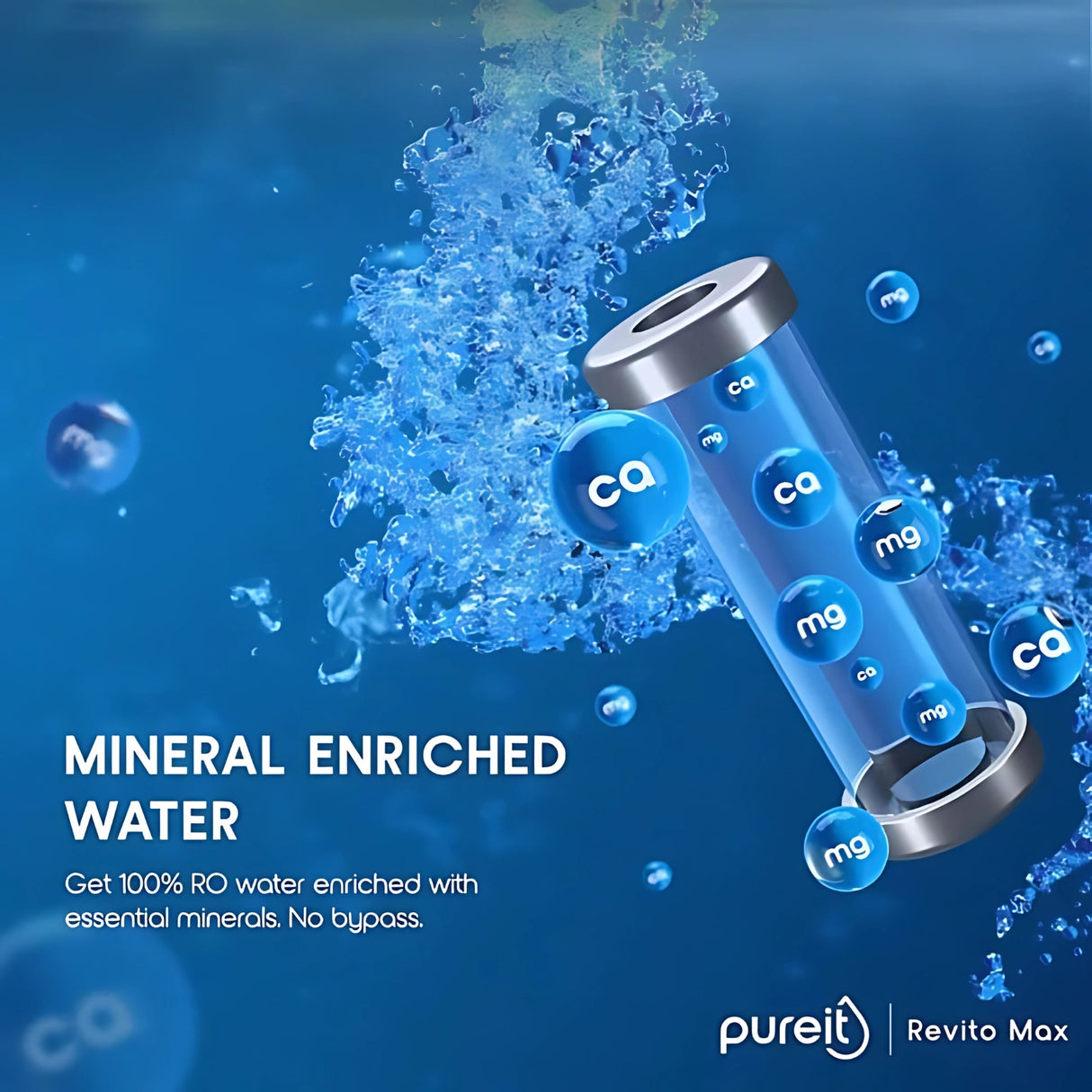 Pureit RO+UV+MF  Revito Max WR5940P Water Purifier 9 L - Black
