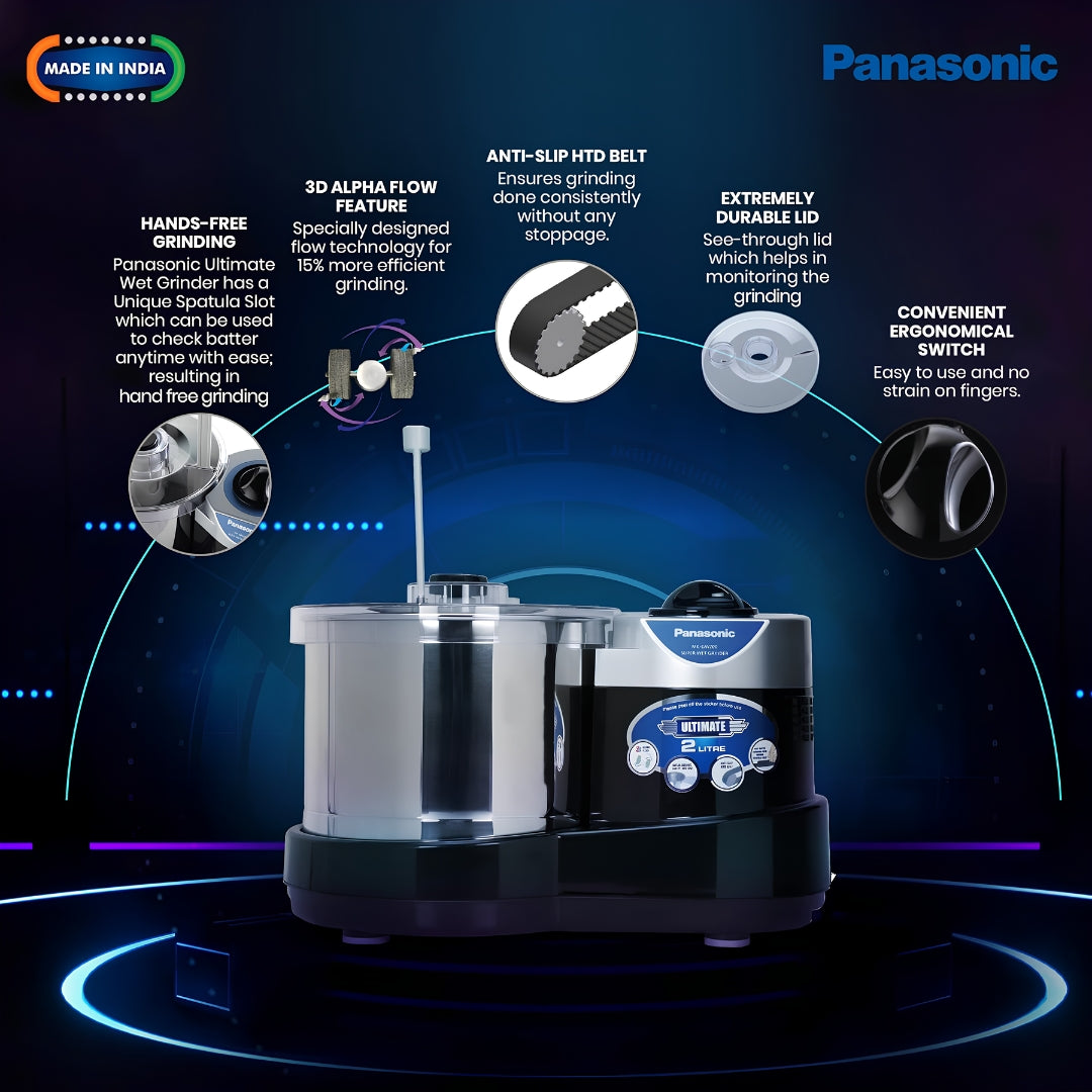 Panasonic MK-GW200 Wet Grinder 2 L - Black_5