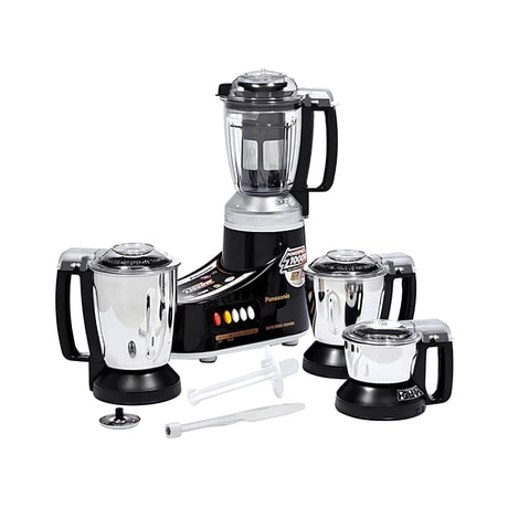 Panasonic MX-AC460 4 Jars Samurai Edge Blades 550W Mixer Grinder – Black_Front View
