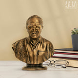 Perasiriyar Anbazhagan Bust  8 In Sculpture - Antique Bronze