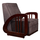 Peru Wooden Sofa Set (3+1+1-Seater) - Teak Finish
