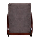 Peru Wooden Sofa 1 Seater - Teak Finish