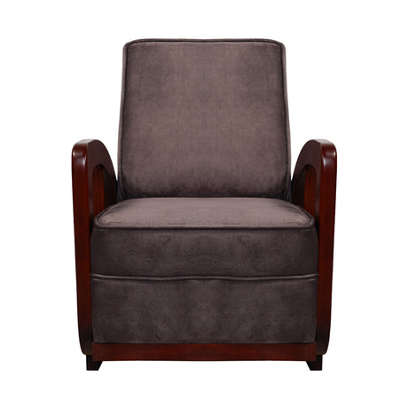 Peru Wooden Sofa 1-Seater - Teak Finish_2