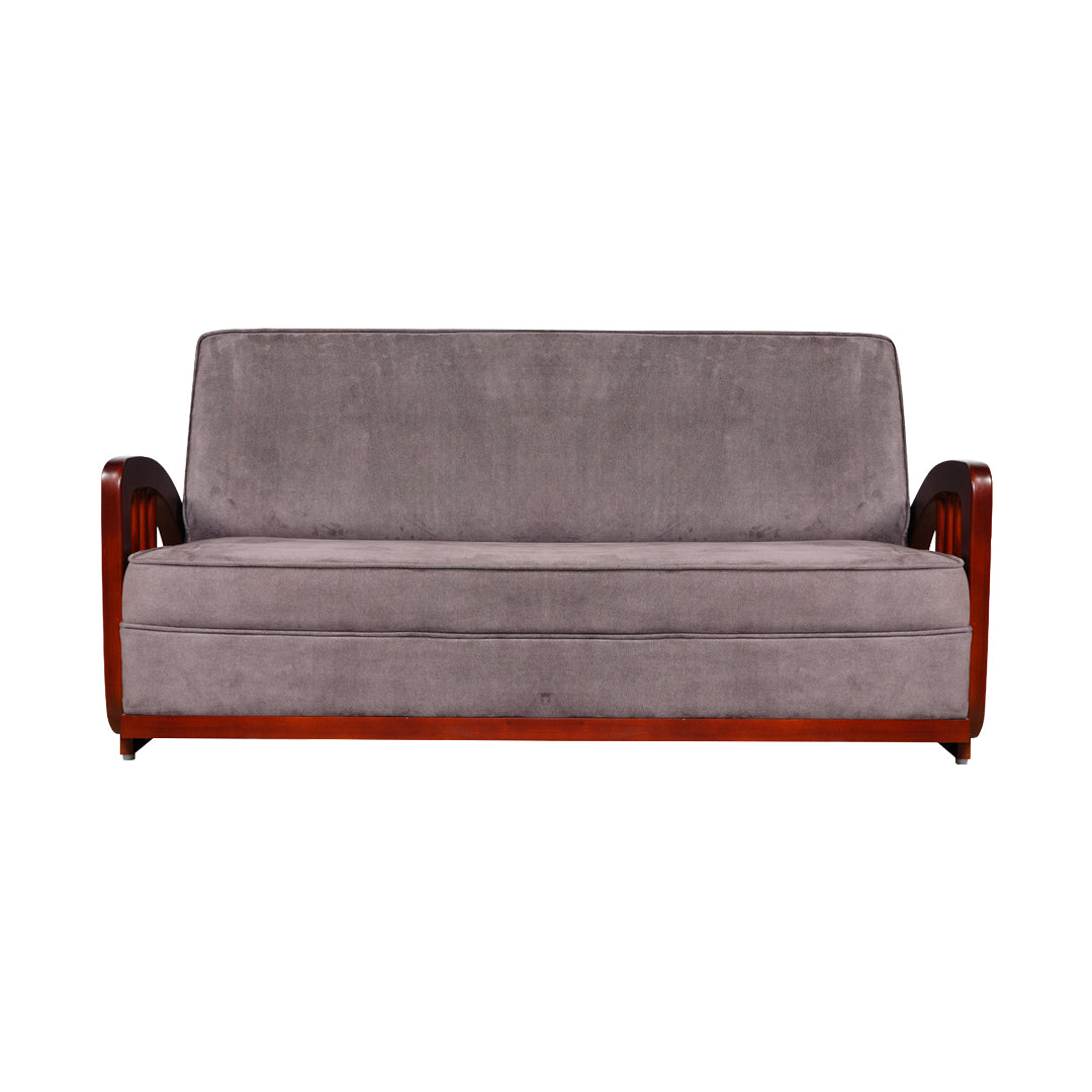 Peru Wooden Sofa 3-Seater - Teak Finish_2