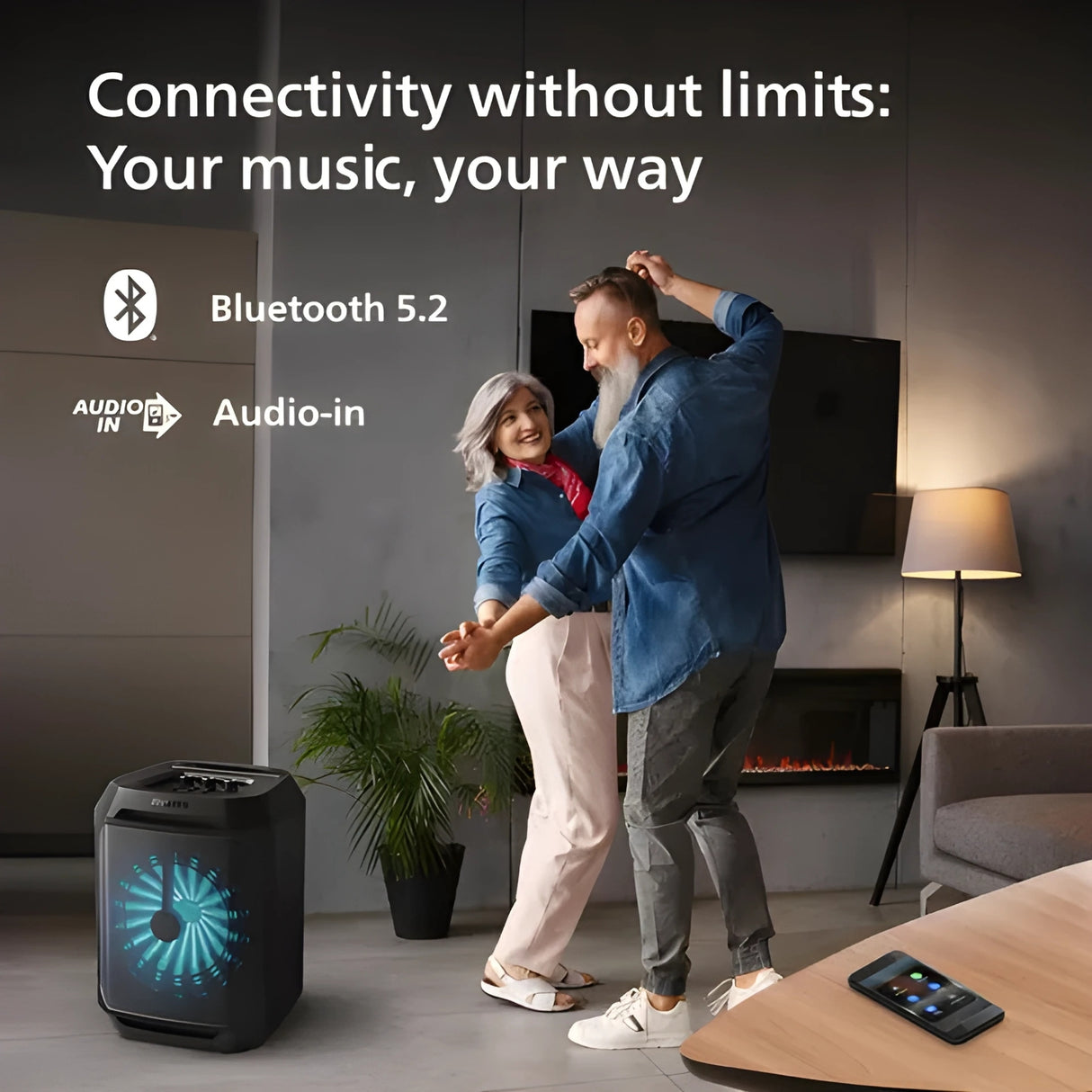 Philips Mini Party Box Bluetooth Party Speaker 30W - Black