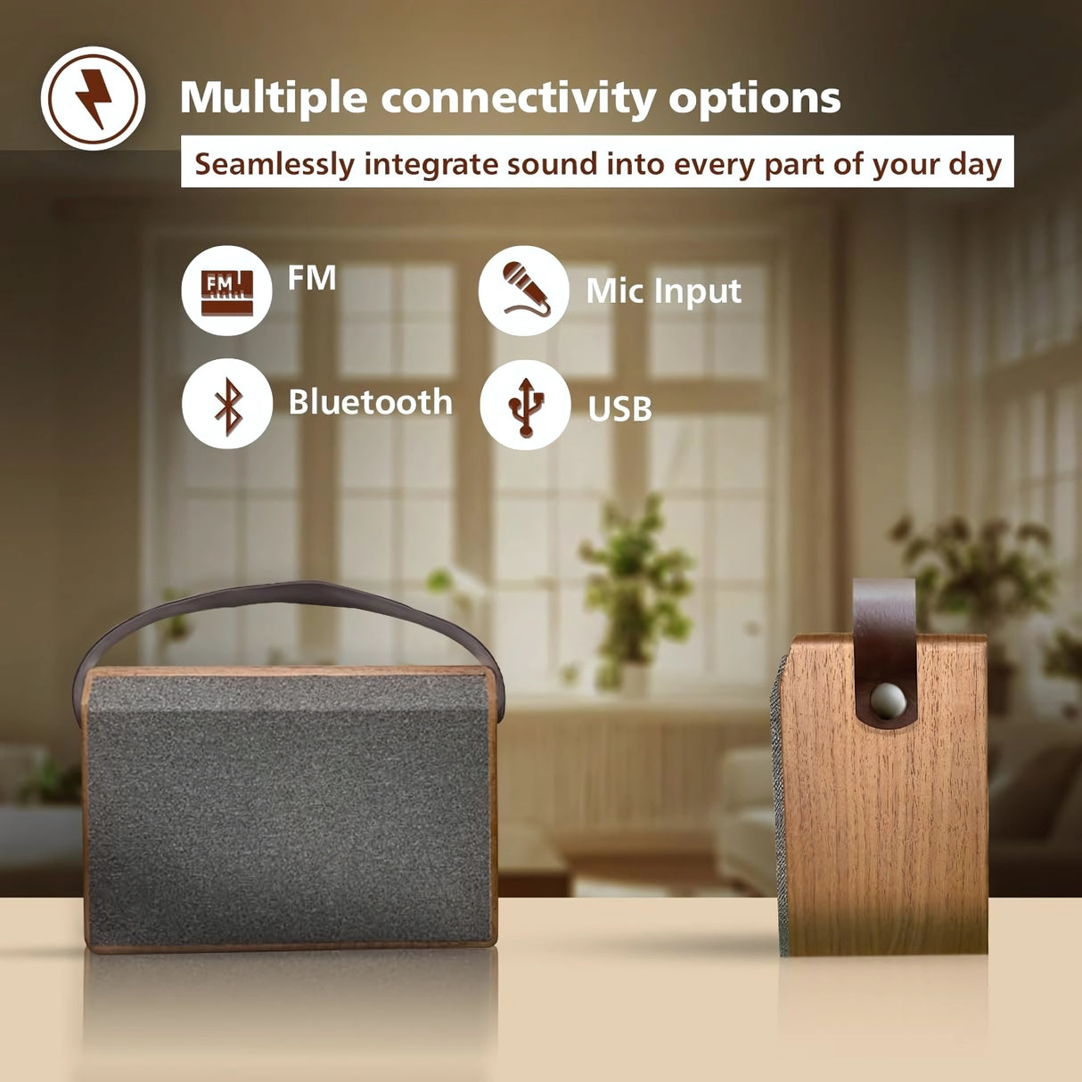 Philips TAS2218/94 Bluetooth Speaker 10W - Brown