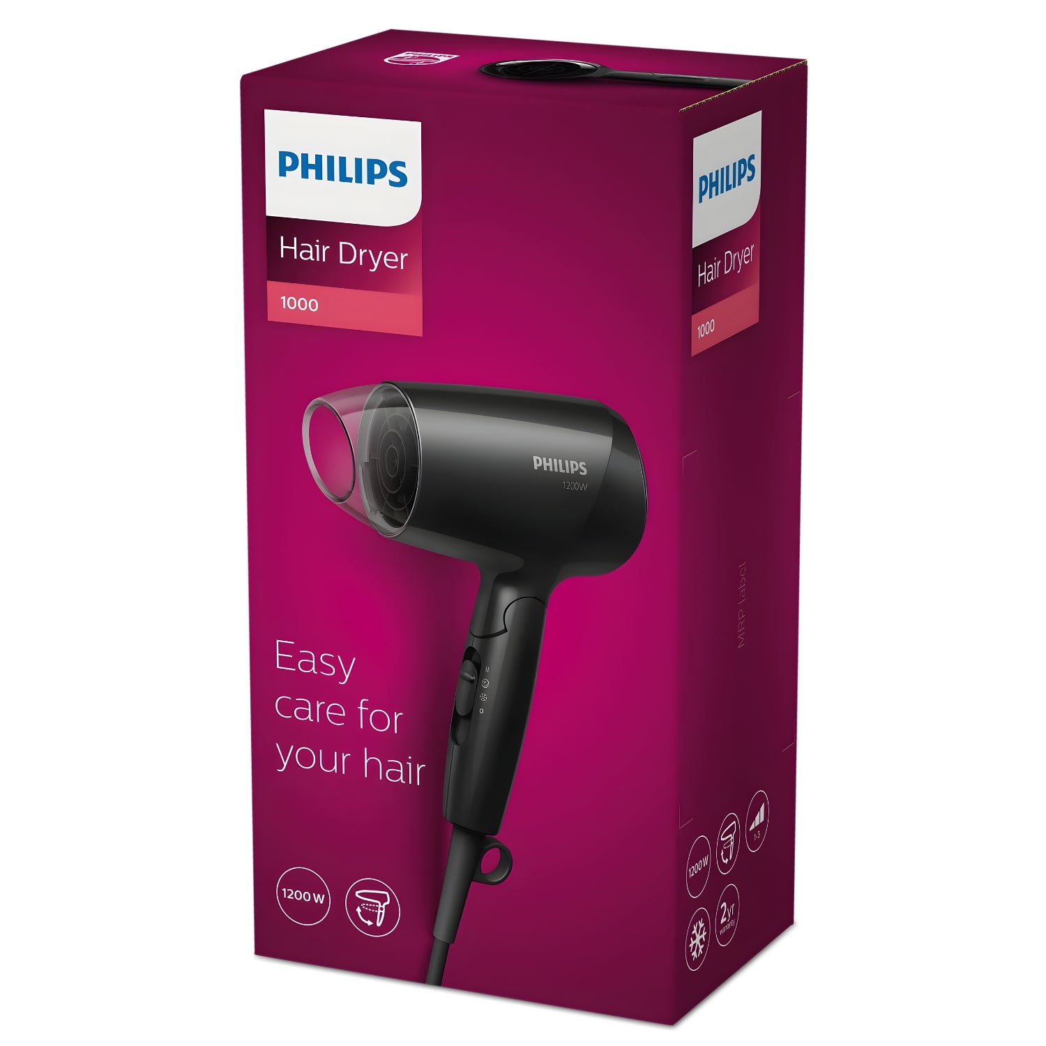 Philips_BHC010_Hair_Dryer_1200_Watts_-_Black_5