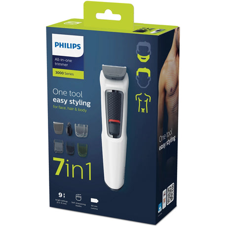 Philips MG3721 Men's Beard Trimmer - White_2