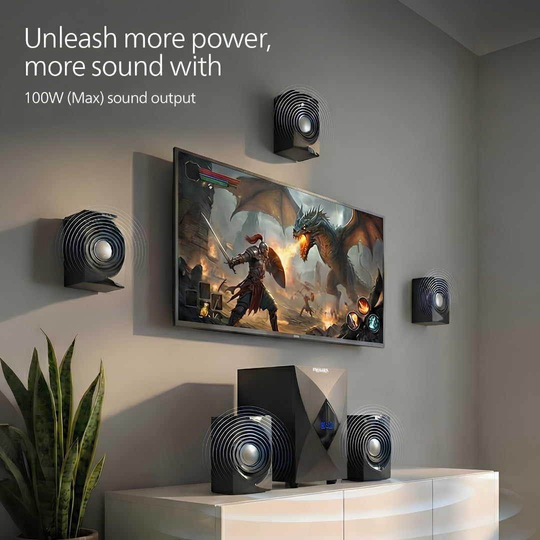 Philips MMS5634_94 Bluetooth Speaker 100 W - Black_Features View 2