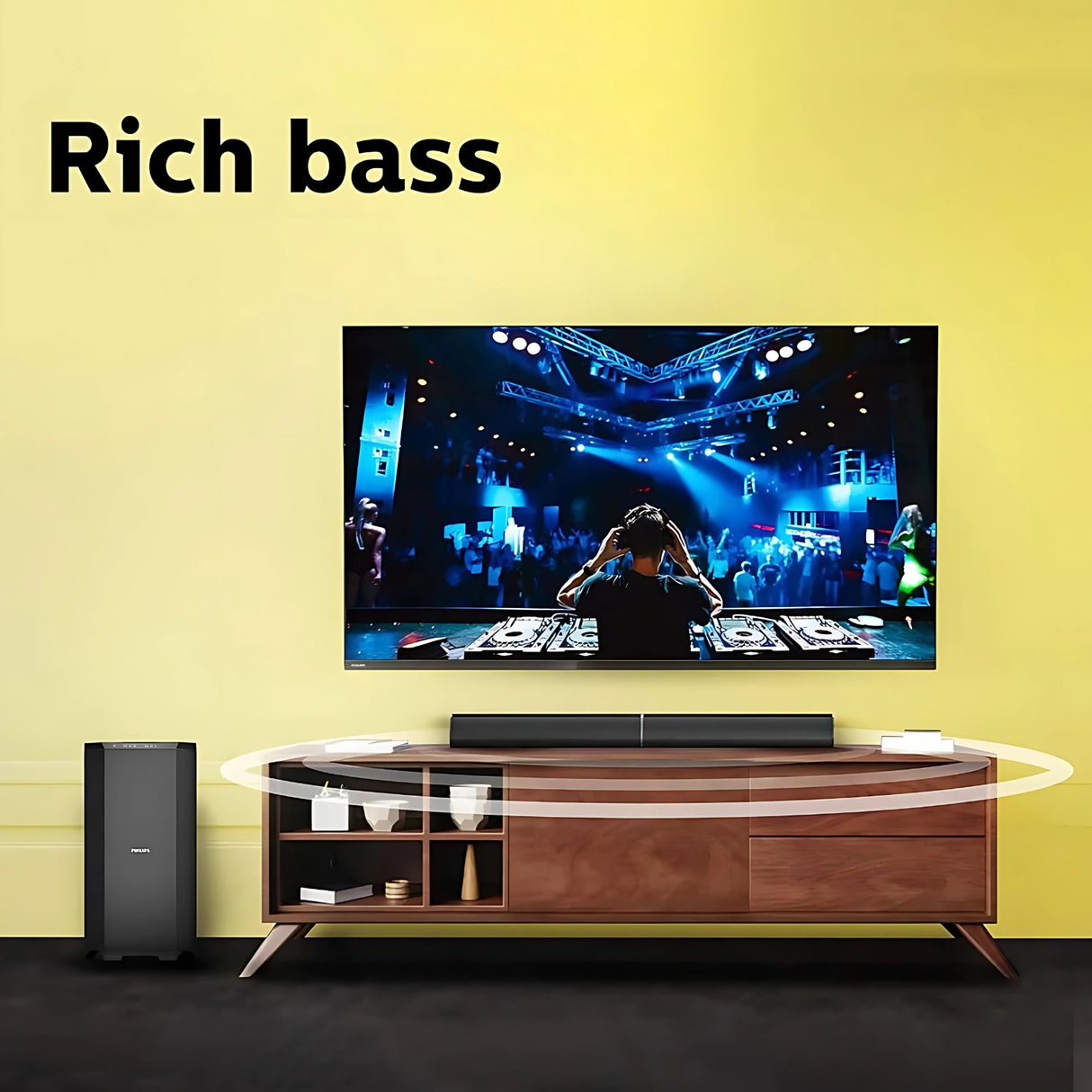 Philips MMS8085B 94 2.1 Channel Multimedia Speaker 80W - Black_5