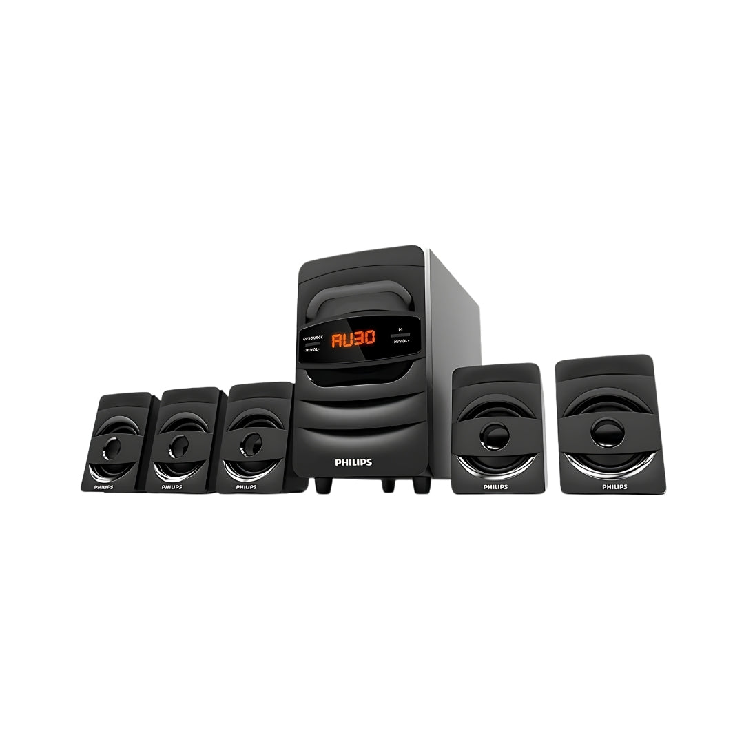 Philips SPA5128B 94 5.1 Channel Speaker 40W - Black_FrontView