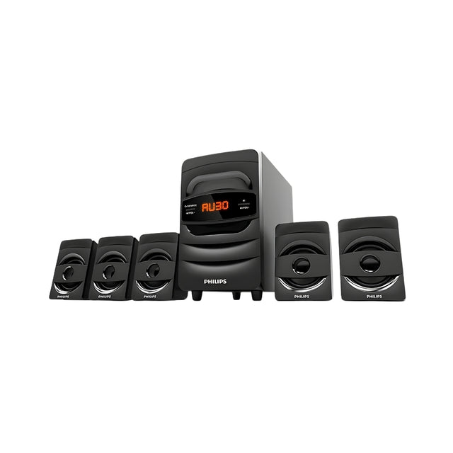 Philips SPA5128B 94 5.1 Channel Speaker 40W - Black_FrontView