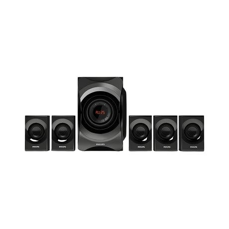 Philips SPA8000B 94 5.1 Channel Speaker 120W - Black_FrontView