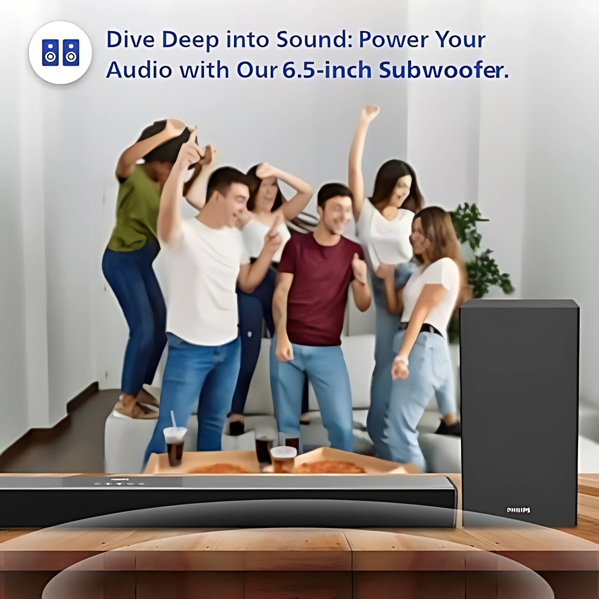 Philips TAB4228 94 2.1 Soundbar 160W - Black_2