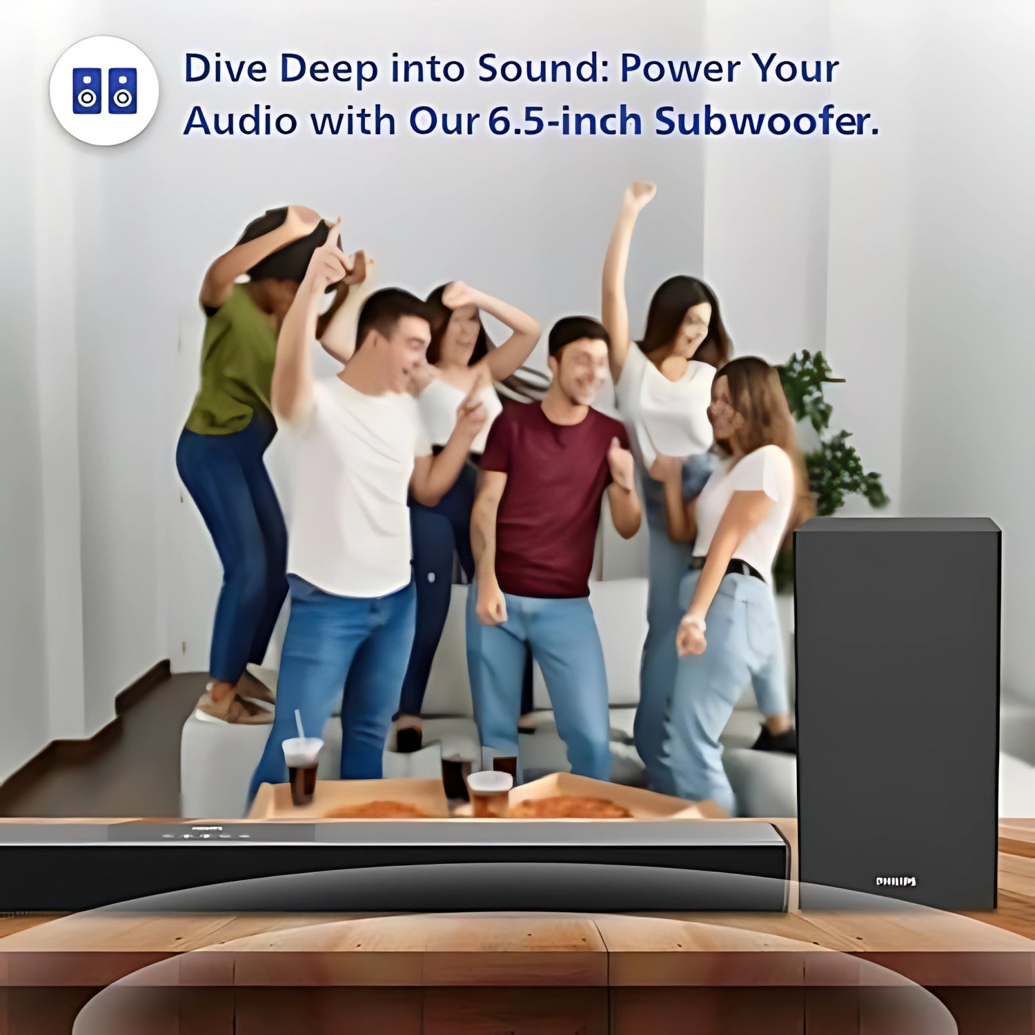 Philips TAB4228 94 2.1 Soundbar 160W - Black_2