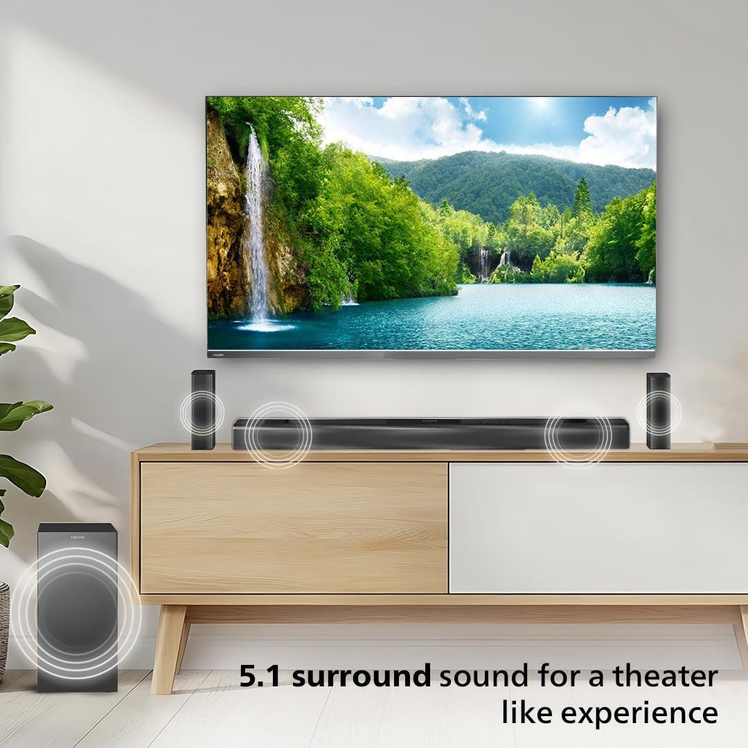 Philips TAB4518 Soundbar with 5.1 Channel 240 W - Black_Features View 1