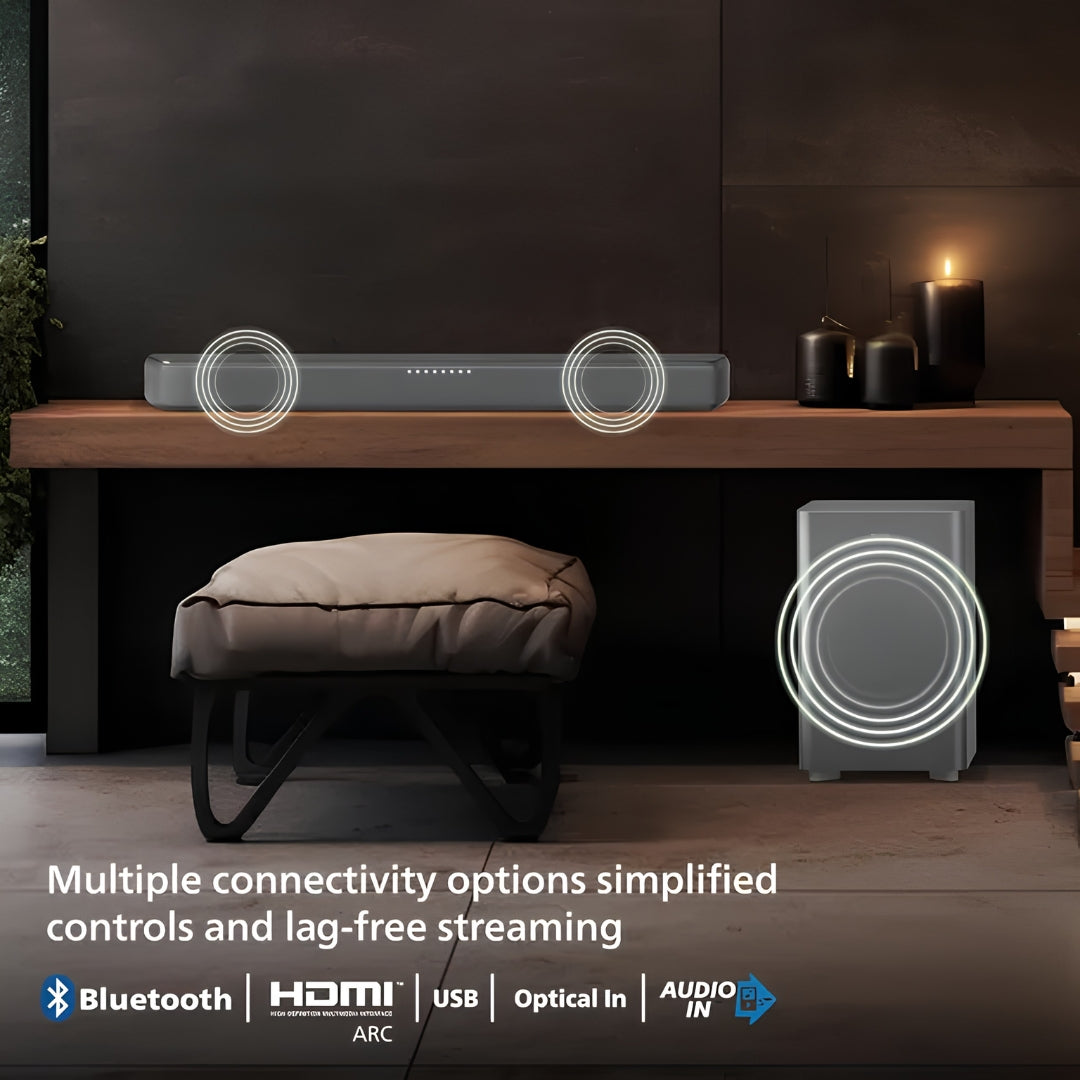 Philips TAB5309 Soundbar with 2.1 Channel - 240 W_Features View