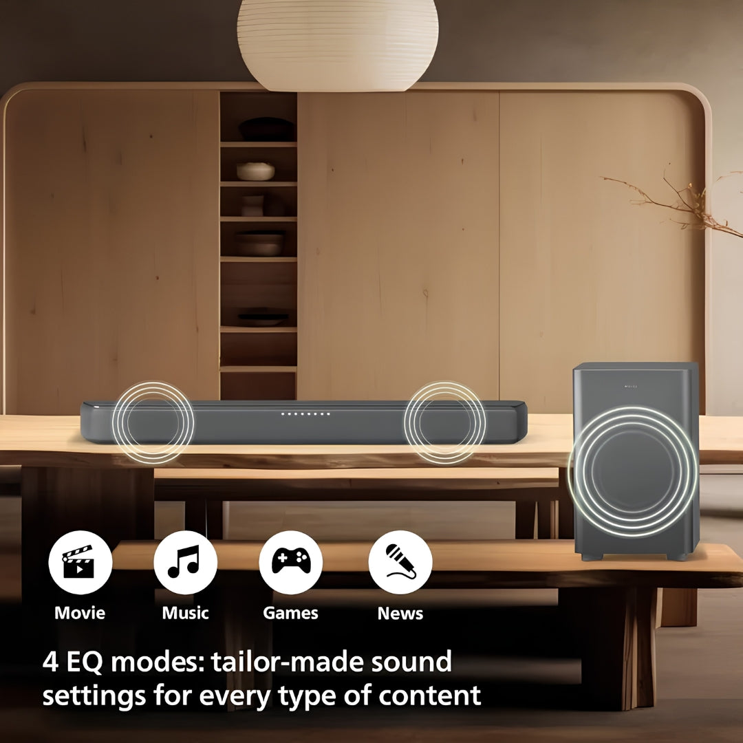 Philips TAB5309 Soundbar with 2.1 Channel - 240 W_Features View 1