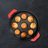 Pigeon Imperi Cast Iron Paniyarkkal 9 Cavity - Black