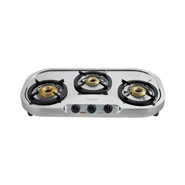 PigeonPG-3110DTElegance3-BurnerStainlesssteelGasStove_Silver_FrontView_1