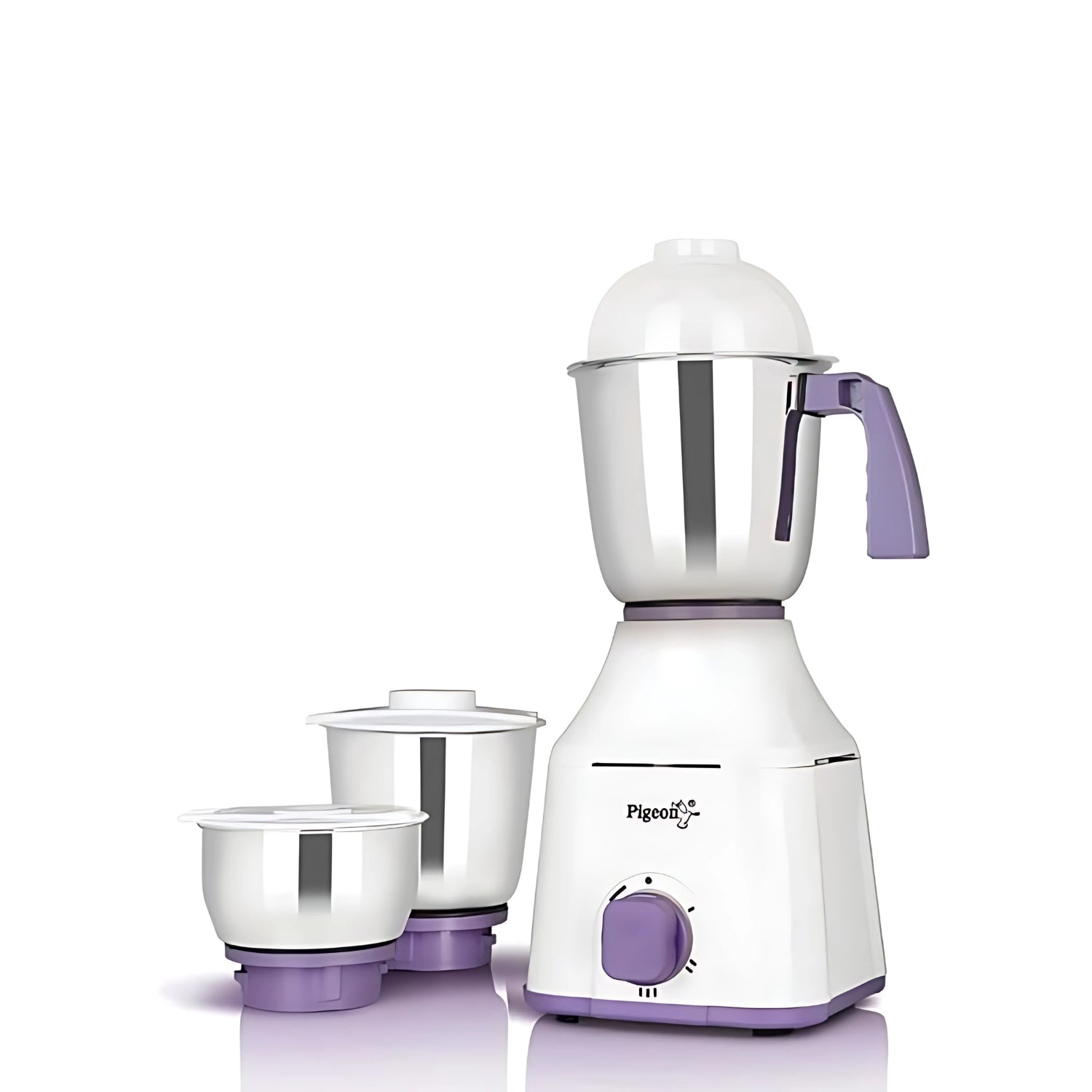 Pigeon 16085 Excella 550W Mixer Grinder with 3 Jars – White_1