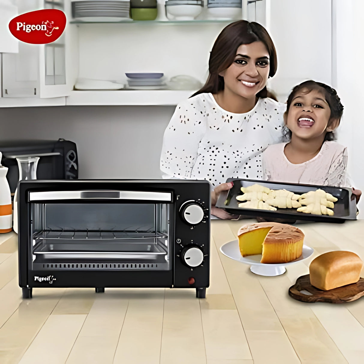 Pigeon 12381 Oven Toaster Grill OTG Compact Electric Baking and Toasting Oven - Black