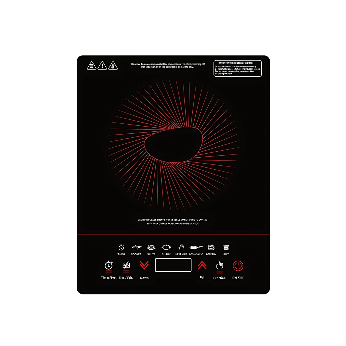 Pigeon 14429 Acer Plus Induction Cooktop 1800 W - Black