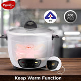 Pigeon Joy Unlimited ERC-SDX 388 Electric Rice Cooker 1 L capacity – White